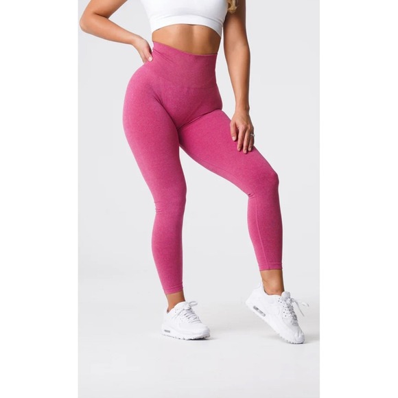 NVGTN Pants - NVGTN Pink Curve Seamless Leggings, Large